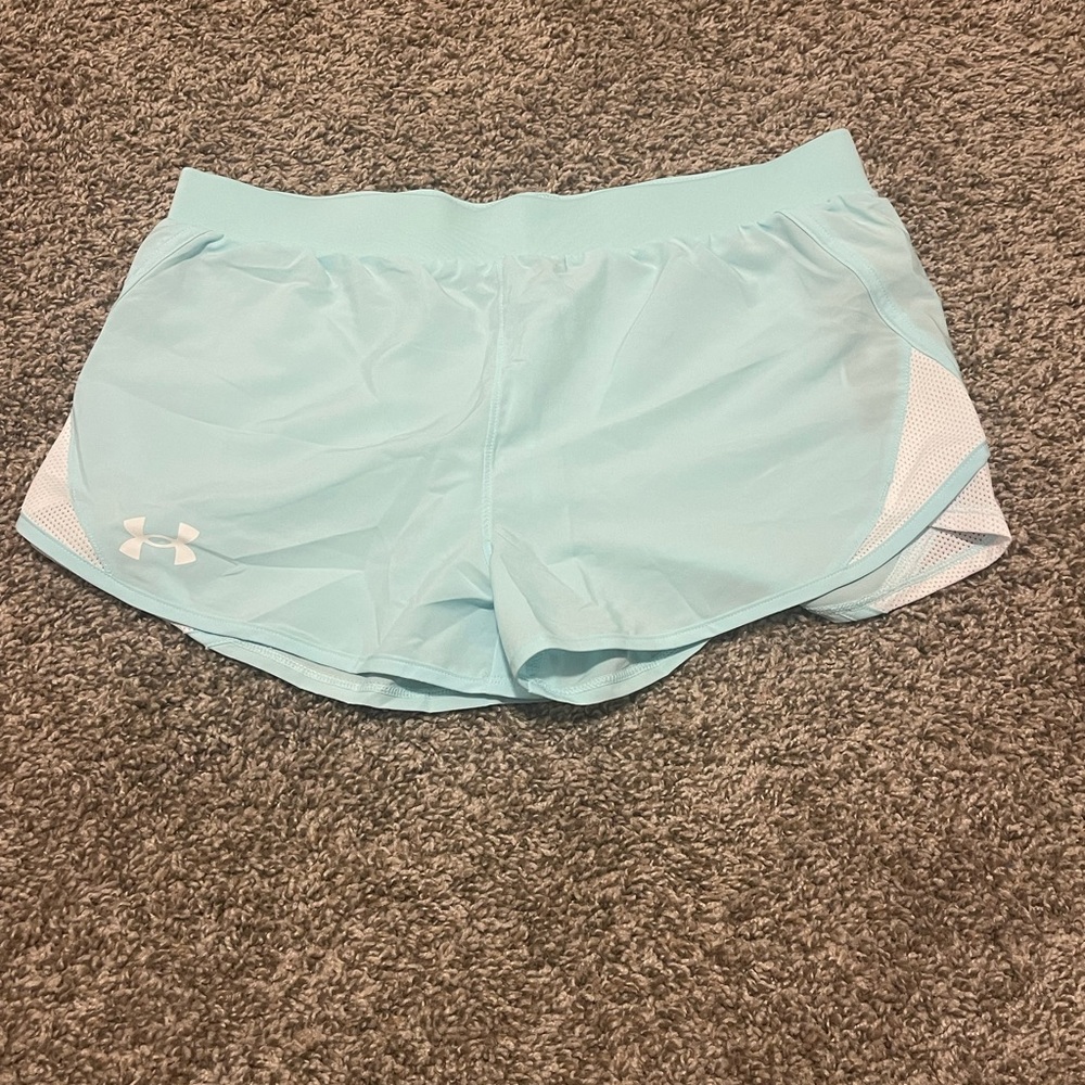 Under Armour Girls’ Fly By Shorts - XL - Light Blue - NWT